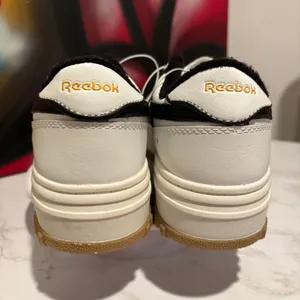 Reebok Club C Double Geo Platform Sneakers White Black Gum thumbnail 4