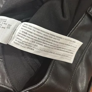 NWOT Abercrombie & Fitch The 90s Relaxed High Rise Vegan Leather‎ Pants 35/20R thumbnail 9