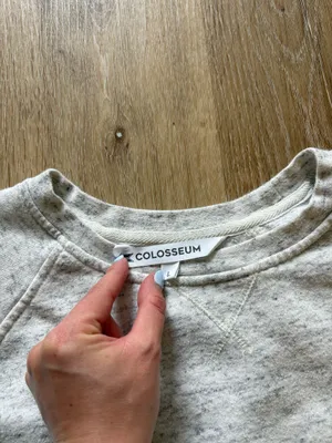 Colosseum Light Grey Cropped Crewneck Sweatshirt thumbnail 5