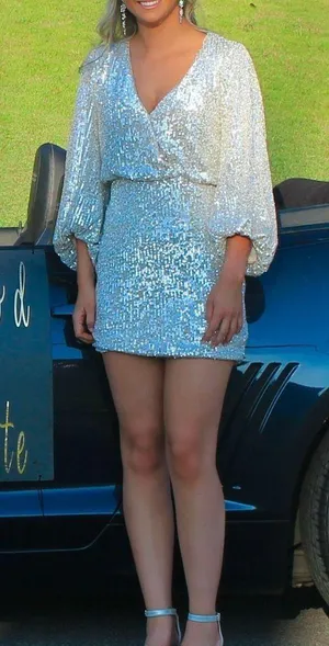 Eliza J Sparkly Dress thumbnail 1