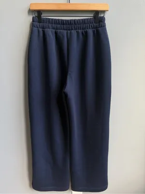 Old Navy Sport Bounce Fleece Wide Leg Pants Navy Blue Size XS NWT thumbnail 4