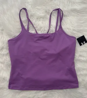 Under Armour Motion Strappy Tank Top Purple Size Large thumbnail 1