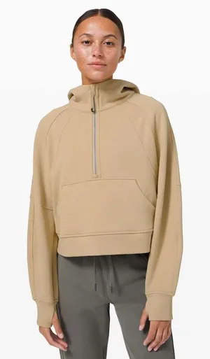 Lululemon Scuba Oversized 1/2 Zip Hoodie in Trench Beige Size XS/S‎ thumbnail 1