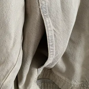 Zara Utility Quarter Zip Pullover Denim Jacket With Ring Zipper Size Medium thumbnail 4
