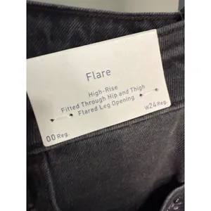 Hollister High Rise Washed Black Flare Jeans 00 25x31 NWT Y2K Dark Academia Edgy thumbnail 4