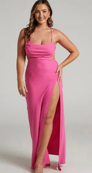 Showpo Pink Formal Dress thumbnail 1