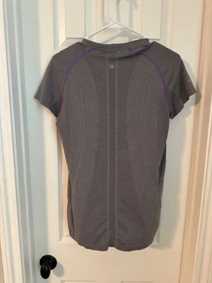 Lululemon short sleeved athletic top thumbnail 2