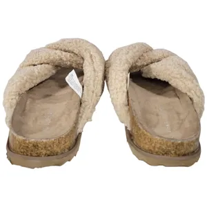 Treasure and Bond Sherpa Slide Sandals Cream Women Size 6‎ Comfort Cozy Warm thumbnail 7