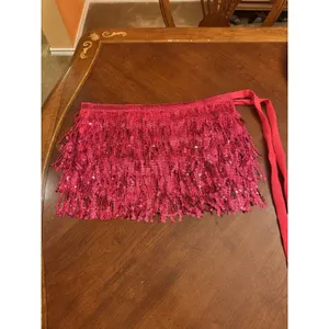 Sequin Mini DANCE Skirt Women’s Size One Size Pink thumbnail 3