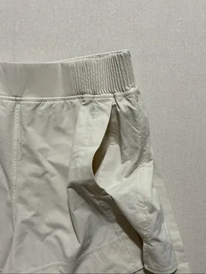 lululemon athletica Cream Ribbed-Waist Athletic Shorts thumbnail 3