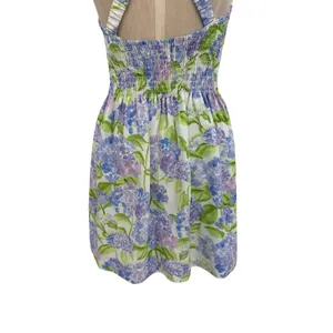 Hill House Home Lilou Nap Dress Hydrangea Floral Smocked Mini Purple White XS thumbnail 12