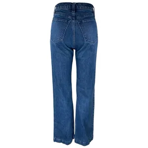 Abercrombie & Fitch 90s Relaxed Blue Wide leg High Waist Denim Jeans Pants Sz 24 thumbnail 3