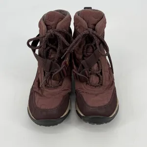 Chaco Women's JCH107470 Burgundy Brown Quilted Winter Snow Boots Size‎ 8 thumbnail 2