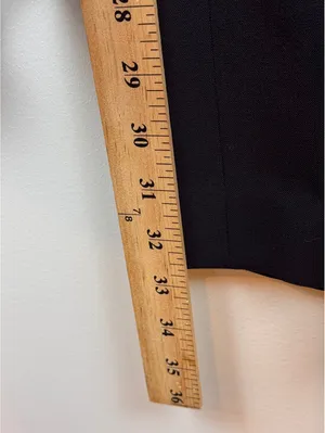 Lafayette 148 New York Black Virgin Wool Stretch Straight Leg Pants Size 14 thumbnail 13