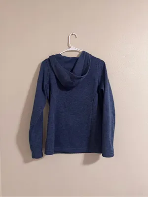 Columbia Women's Navy Blue Fleece Quarter-Button Hoodie thumbnail 3