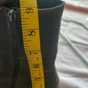 Franco Sarto Khaki Lace-Up Combat Boots Green Suede 8.5M US EU 38 thumbnail 14