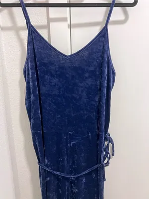 Like new American eagle Aerie velvet valor navy blue thumbnail 2