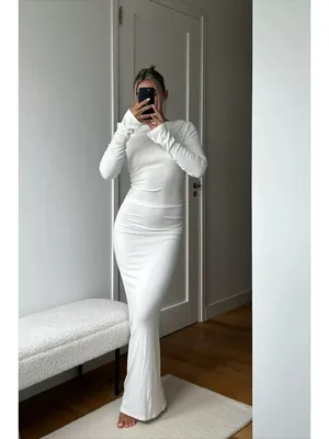 SNDYS Reyna Maxi Dress in White Medium New Womens Long Gown thumbnail 9