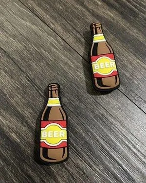 Beer Bottle Charm For Crocs Shoe Charms Bracelet Wristband - 2 Pieces thumbnail 2
