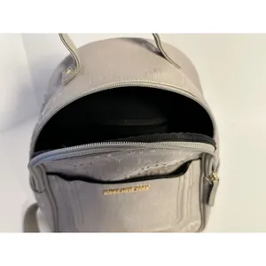 Jones New York JNY Mini Backpack Dusty Lavender Taupe Monogram Purse thumbnail 8