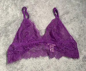 Victoria’s Secret Purple Lace Bralette large thumbnail 1