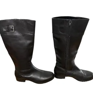 Lauren Ralph Lauren Boots Women 8.5B Sigrid Tall Riding Black Leather Equestrian thumbnail 7