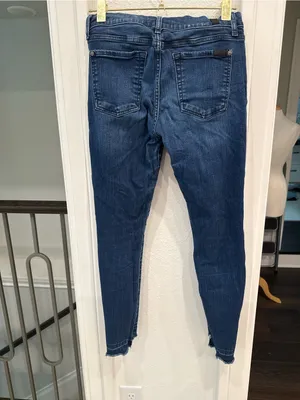 7 For All Mankind b(air) Authentic Ankle Skinny Jeans Size 28 Raw Hem thumbnail 4