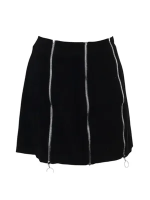 Deadstock: new Valfre ꥟ Lasso Mini Skirt ꥟ Black ꥟ Silver Zippers All Over ꥟ M ꥟ thumbnail 5