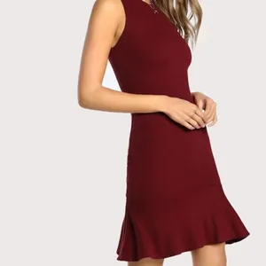 ✨ Frill Hem Rib Knit Tank Dress✨ thumbnail 2