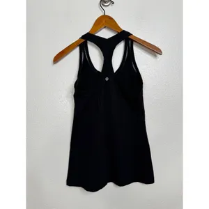 Lululemon Racerback Tank Top Black Athletic Yoga‎ Gym Shirt thumbnail 2