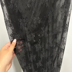Bodysuit sheer Black Lace Dress thumbnail 4