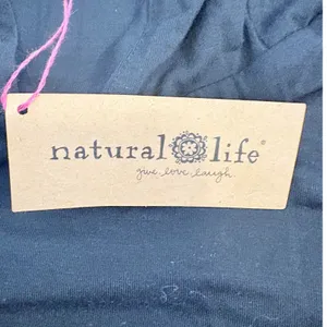 Natural Life NWT Womens Black Deep‎ V-Neck Ruched Crop Top Tank Medium TOP001711 thumbnail 9