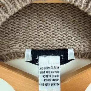 J. Jill Tan and Gray Wool Cardigan Sweater thumbnail 4