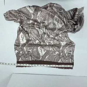 Unisex Italian Paisley Silk Scarf 65" x 19"- NEW - In‎ bags. thumbnail 6