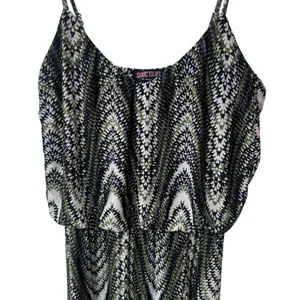 Y2K Seductions by Sirens Geometric‎ Print Maxi Dress Coastal Travel Resort XS thumbnail 4