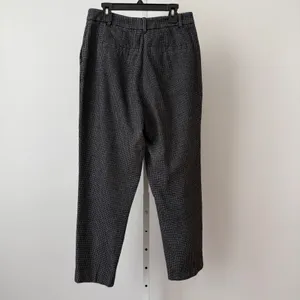 AllSaints Mara Puppytooth Trousers Grey Black Houndstooth Wool Blend Womens 8‎ thumbnail 8