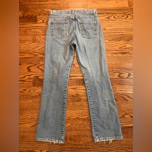 Oscar de la Renta Vintage Low Rise Bootcut Jeans 8P thumbnail 2
