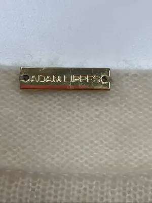 Adam Lippes Cream and Dusty Pink Striped Cashmere Sweater Size XS thumbnail 2
