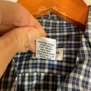 HOLE Abercrombie & Fitch Womens Blue Plaid Cotton Button Down Shirt LS thumbnail 3