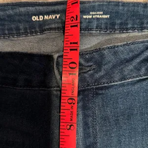 Old Navy High-Rise Wow Straight Jeans Womens 20 Medium Wash Blue Denim thumbnail 5