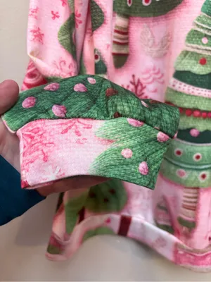 Pink Christmas Tree Sweatshirt XL Whimsical Girly Holiday Maximalist thumbnail 6