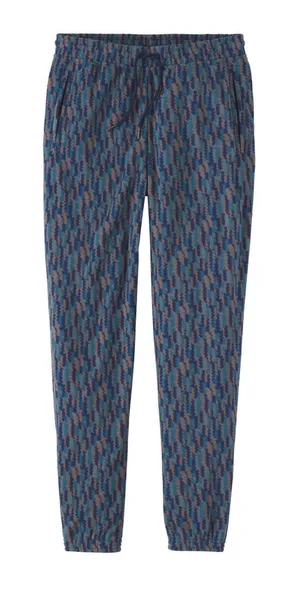 Patagonia Women’s Micro D Joger Fleece Pants Pull On Drawstring in Trees Ikat M thumbnail 1