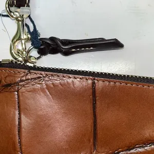 Dooney & Bourke Croco Cognac Wristlet- Mini Bag- NEW thumbnail 5