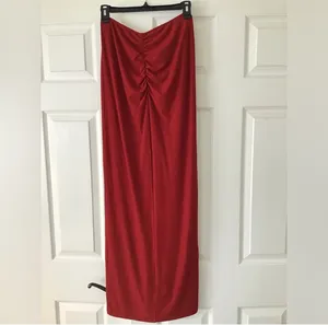SKIMS Brick Soft Lounge Ruched Skirt M thumbnail 4