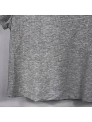 Yogalicious Heavenly Rib Tara Crop Top M NWT Gray thumbnail 3