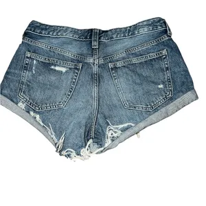 We The Free Button-Up Distressed Denim Shorts thumbnail 5