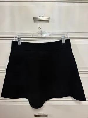 Bar III Black A-Line Mini Skirt thumbnail 2