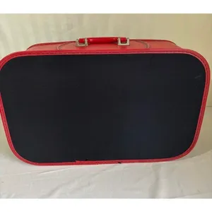 Vintage Grasshopper Black & Red Carry-On Suitcase Semi-Hard Shell Luggage 1970s thumbnail 2