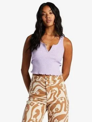 Billabong ribbed tank top women’s XS 6 purple Summer tank 💜 thumbnail 1