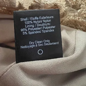 Dress the Population Gold Metallic Lace V Neck Fit Flare Cocktail Mini Dress S thumbnail 8